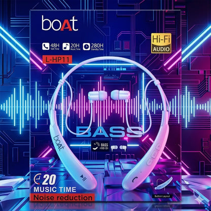 Wireless Bluetooth Neckband with Deep Bass | HD Calling | Sweat & Water Resistant | Fast Charging | Long Battery Backup | Android & iOS Compatible