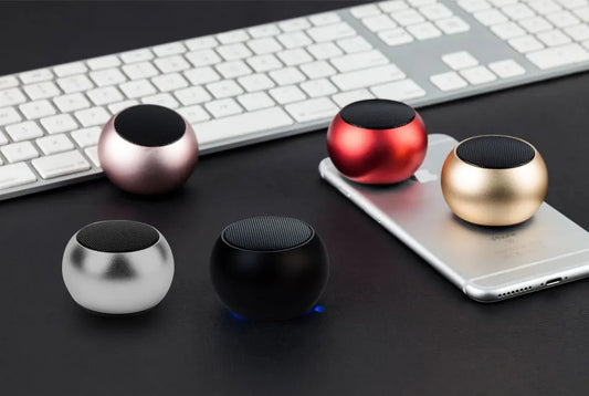Mini Portable Wireless Bluetooth Speaker | Rechargeable Wireless Speaker with Card Slot | HD Sound Mini Speaker | Compact Travel Speaker (Random Color)
