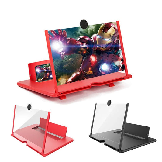 F3 Mobile Screen Magnifier Stand | Large HD Phone Screen Amplifier 12” Display | Eye Protection Mobile Zoom Screen for Movies & Gaming