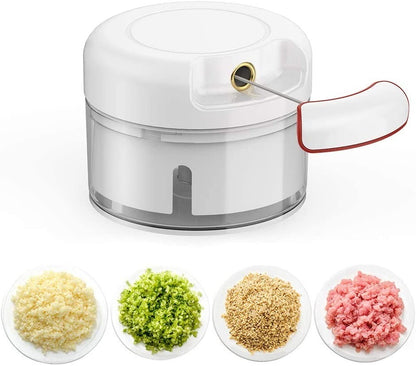 Portable Manual Food Chopper | Hand Pull Vegetable Cutter & Meat Mincer | Multi-Purpose Kitchen Blender for Onion, Garlic, Fruits & Nuts